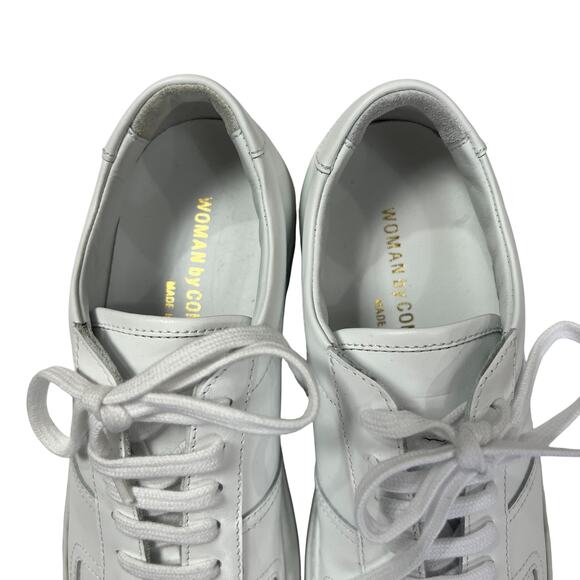 NEW Common Projects BBALL Low Top Sneakers White Shoes 3864 WOMAN EU 37 US 6.5 - Picture 11 of 14